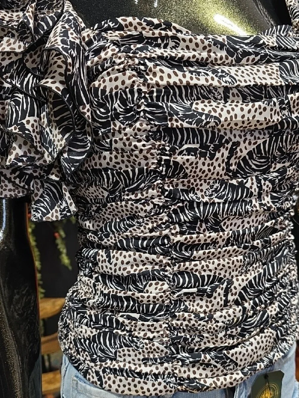 Zara top black